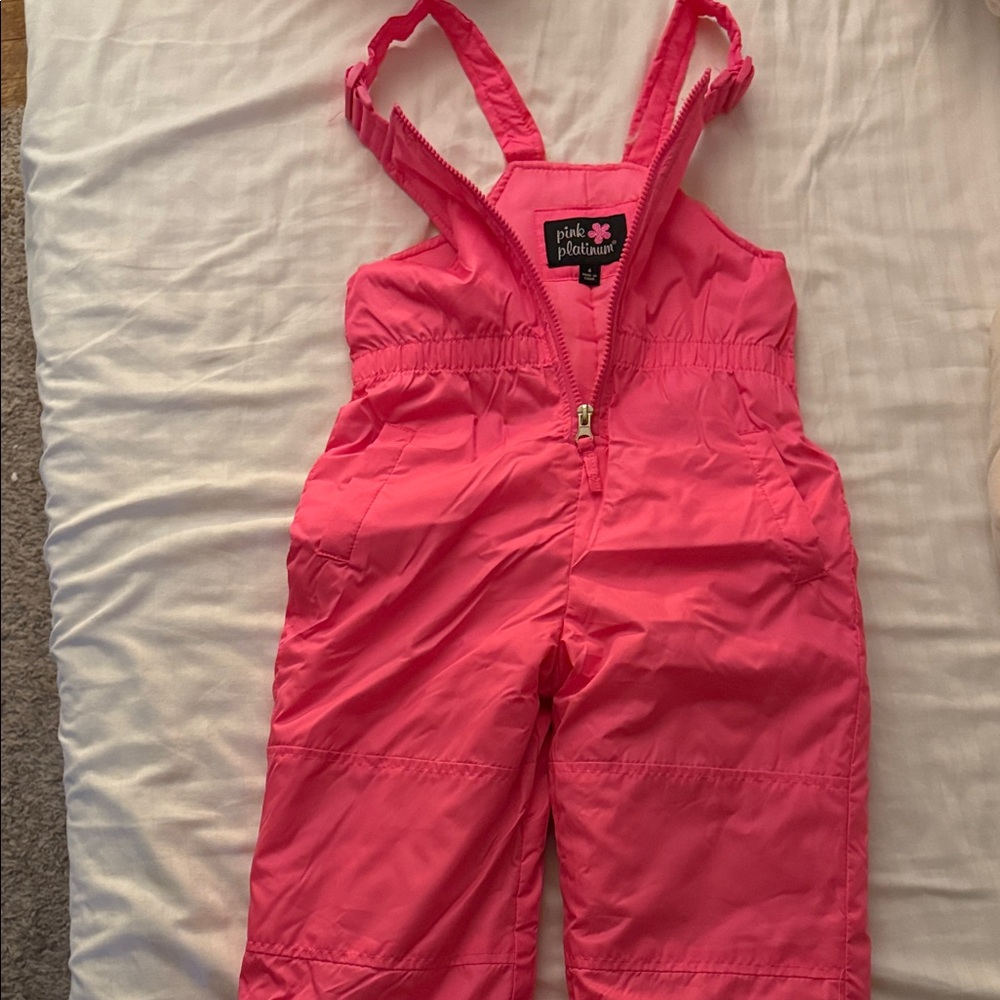 Pink Platinum Kids Overalls - Bright Pink